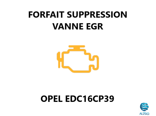 FORFAIT SUPPRESSION VANNE EGR OPEL EDC16CP39