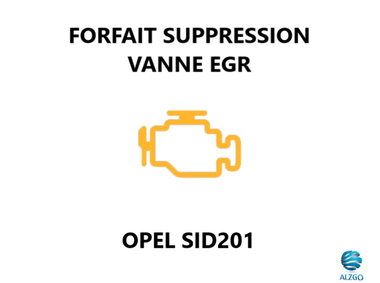 FORFAIT SUPPRESSION VANNE EGR OPEL SID 201
