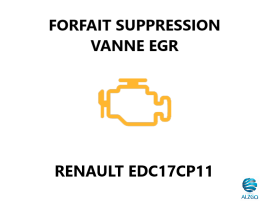 FORFAIT SUPPRESSION VANNE EGR RENAULT EDC17CP11