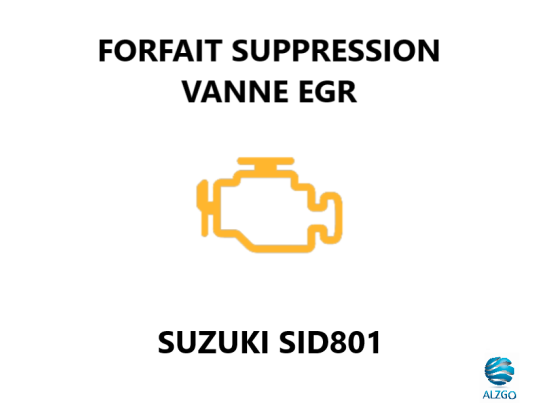 FORFAIT SUPPRESSION VANNE EGR SUZUKI SID 801