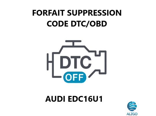 FORFAIT SUPPRESSION CODE DTC/OBD AUDI EDC16U1