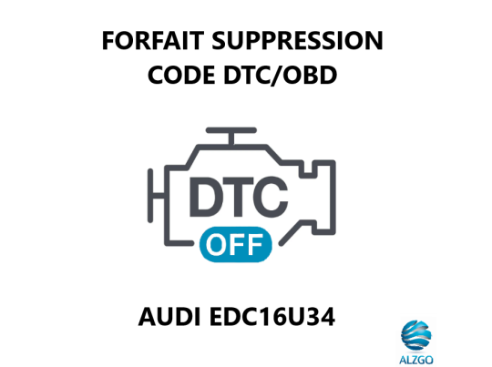 FORFAIT SUPPRESSION CODE DTC/OBD AUDI EDC16U34