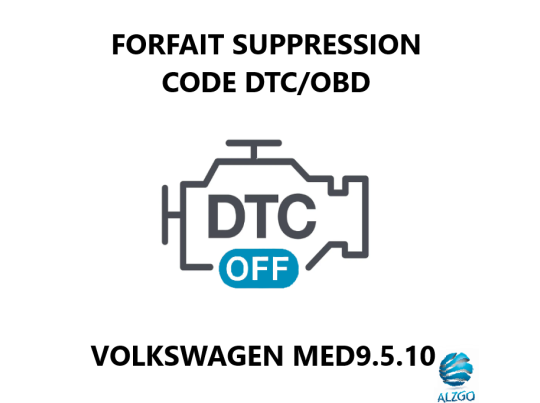 FORFAIT SUPPRESSION CODE DTC/OBD VOLKSWAGEN MED9.5.10