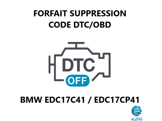 FORFAIT SUPPRESSION CODE DTC/OBD BMW EDC17C41 / EDC17CP41