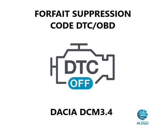 FORFAIT SUPPRESSION CODE DTC/OBD DACIA DCM3.4