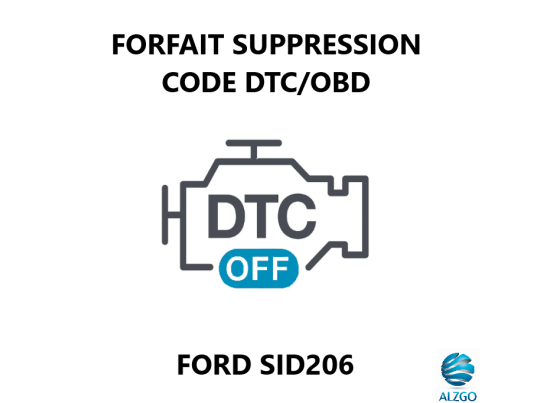 FORFAIT SUPPRESSION CODE DTC/OBD FORD SID 206