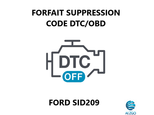FORFAIT SUPPRESSION CODE DTC/OBD FORD SID 209