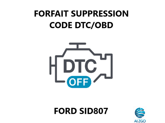 FORFAIT SUPPRESSION CODE DTC/OBD FORD SID 807