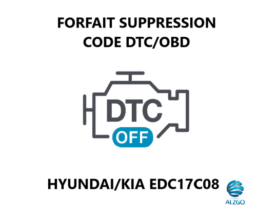 FORFAIT SUPPRESSION CODE DTC/OBD HYUNDAI/KIA EDC17C08