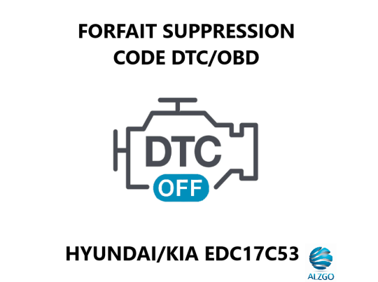 FORFAIT SUPPRESSION CODE DTC/OBD HYUNDAI/KIA EDC17C53