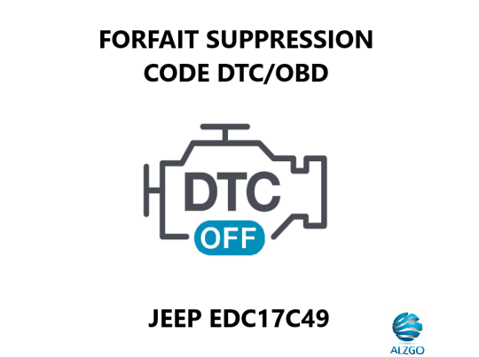 FORFAIT SUPPRESSION CODE DTC/OBD JEEP EDC17C49