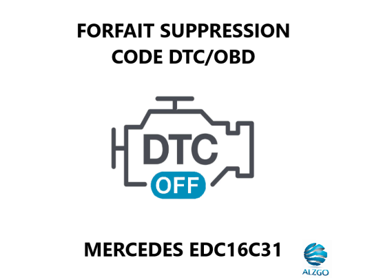 FORFAIT SUPPRESSION CODE DTC/OBD MERCEDES EDC16C31