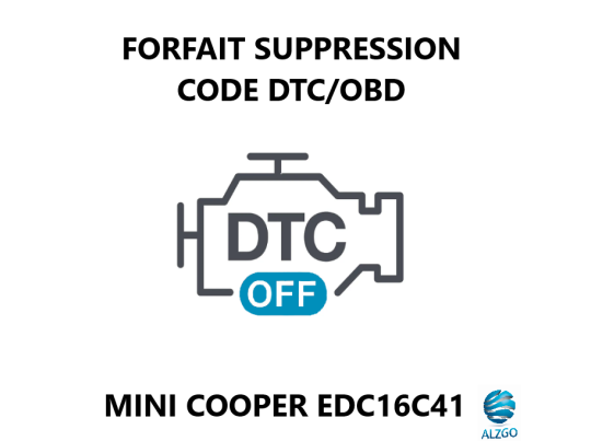 FORFAIT SUPPRESSION CODE DTC/OBD MINI COOPER EDC17C41