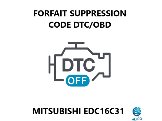 FORFAIT SUPPRESSION CODE DTC/OBD MITSUBISHI EDC16C31