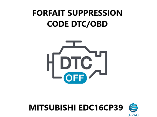 FORFAIT SUPPRESSION CODE DTC/OBD MITSUBISHI EDC16CP39