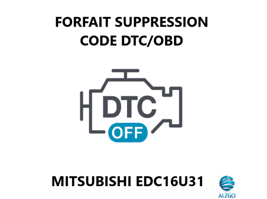 FORFAIT SUPPRESSION CODE DTC/OBD MITSUBISHI EDC16U31