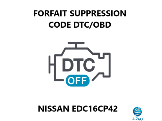 FORFAIT SUPPRESSION CODE DTC/OBD NISSAN EDC16CP42