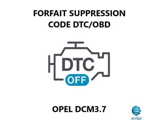 FORFAIT SUPPRESSION CODE DTC/OBD OPEL DCM3.7