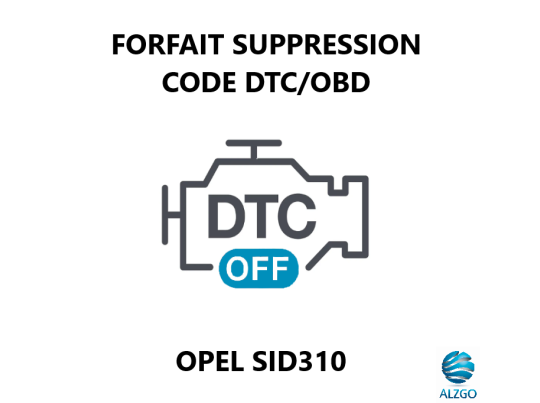 FORFAIT SUPPRESSION CODE DTC/OBD OPEL SID 310