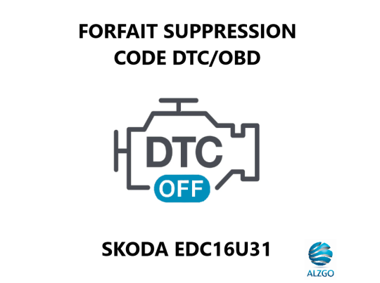 FORFAIT SUPPRESSION CODE DTC/OBD SKODA EDC16U31