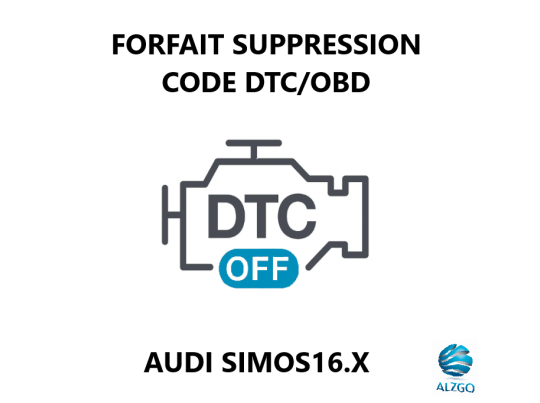 FORFAIT SUPPRESSION CODE DTC/OBD AUDI SIMOS16.X