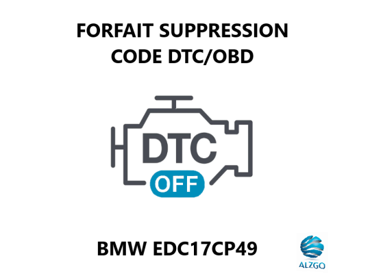 FORFAIT SUPPRESSION CODE DTC/OBD BMW EDC17CP49
