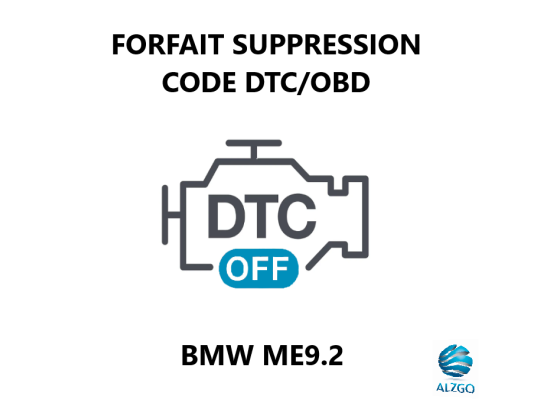 FORFAIT SUPPRESSION CODE DTC/OBD BMW ME9.2