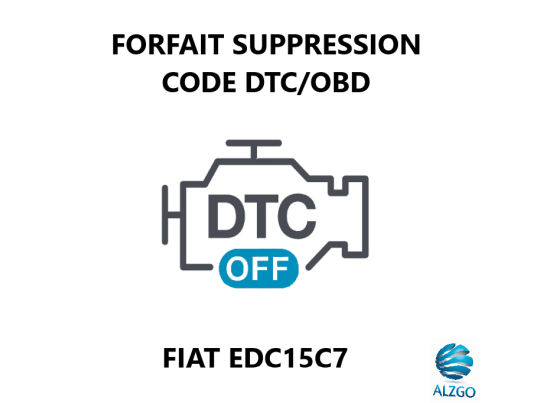 FORFAIT SUPPRESSION CODE DTC/OBD FIAT EDC15C7