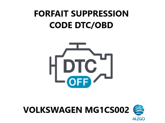 FORFAIT SUPPRESSION CODE DTC/OBD VOLKSWAGEN MG1CS002