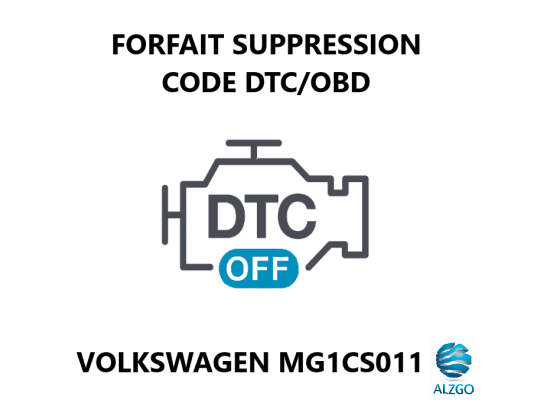 FORFAIT SUPPRESSION CODE DTC/OBD VOLKSWAGEN MG1CS011