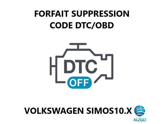 FORFAIT SUPPRESSION CODE DTC/OBD VOLKSWAGEN SIMOS10.X