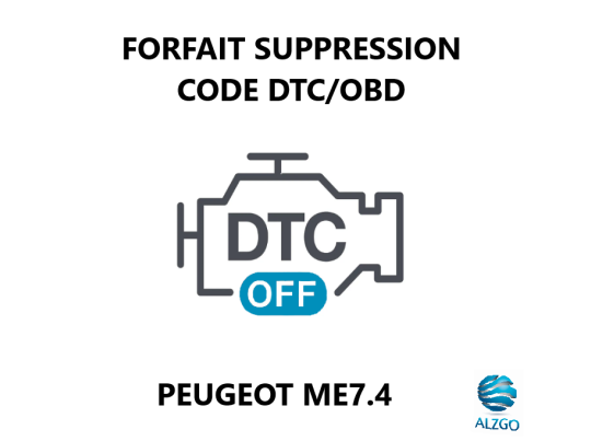 FORFAIT SUPPRESSION CODE DTC/OBD PEUGEOT ME7.4