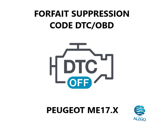 FORFAIT SUPPRESSION CODE DTC/OBD SUZUKI ME17.X