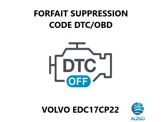FORFAIT SUPPRESSION CODE DTC/OBD VOLVO EDC17CP22