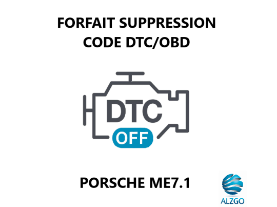 FORFAIT SUPPRESSION CODE DTC/OBD PORSCHE ME7.1