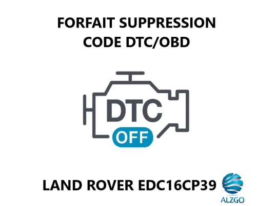 FORFAIT SUPPRESSION CODE DTC/OBD LAND ROVER EDC16CP39