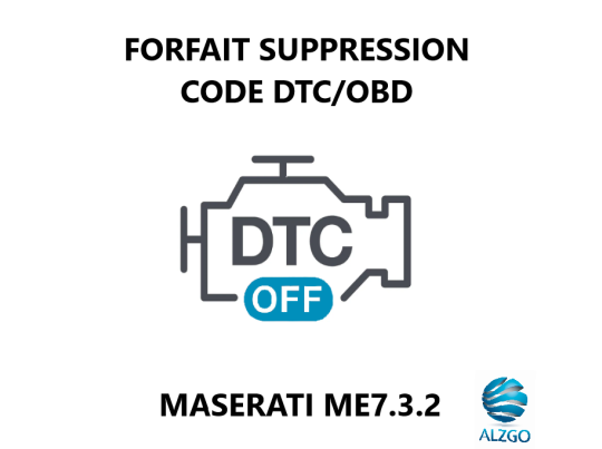 FORFAIT SUPPRESSION CODE DTC/OBD MASERATI ME7.3.2