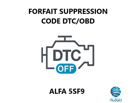 FORFAIT SUPPRESSION CODE DTC/OBD ALFA 5SF9