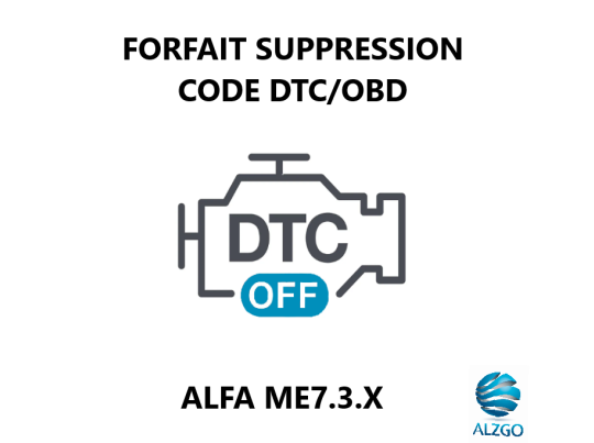 FORFAIT SUPPRESSION CODE DTC/OBD ALFA ME7.3.X