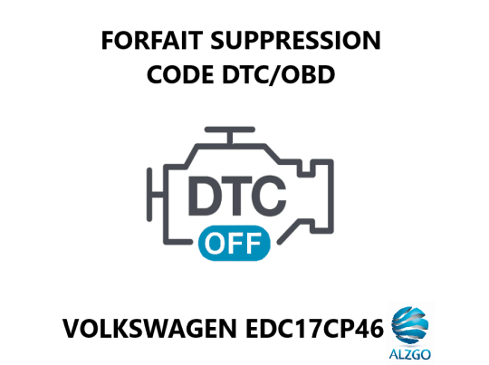 FORFAIT SUPPRESSION CODE DTC/OBD VOLKSWAGEN EDC17CP46