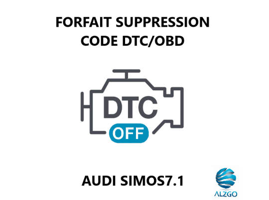 FORFAIT SUPPRESSION CODE DTC/OBD AUDI SIMOS 7.1