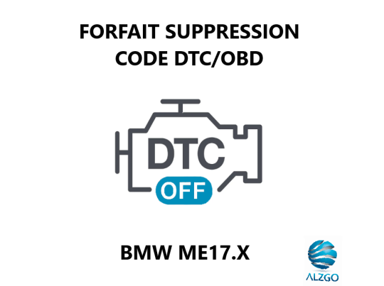 FORFAIT SUPPRESSION CODE DTC/OBD BMW ME17.X