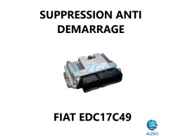 SUPPRESSION ANTI DEMARRAGE FIAT EDC17C49