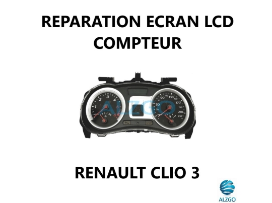 REPARATION ECRAN LCD COMPTEUR RENAULT CLIO 3
