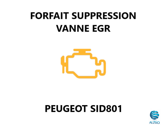 FORFAIT SUPPRESSION VANNE EGR PEUGEOT SID 801