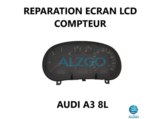 REPARATION ECRAN LCD COMPTEUR AUDI A3 8L