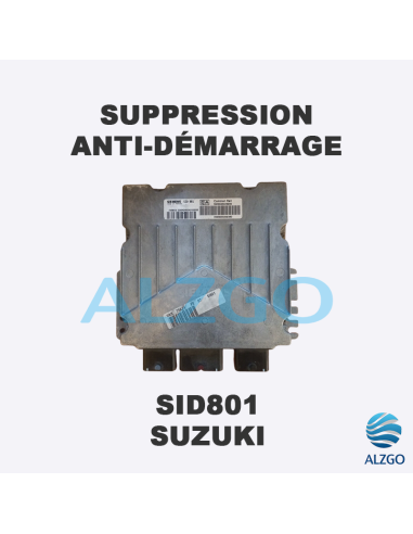 SUPPRESSION ANTI DEMARRAGE SID 801 SUZUKI