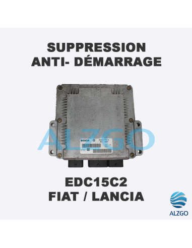 SUPPRESSION ANTI DEMARRAGE EDC15C2 FIAT / LANCIA