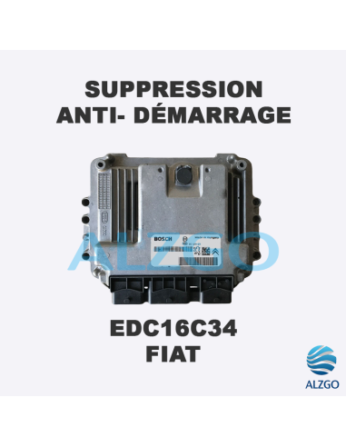 SUPPRESSION ANTI DEMARRAGE EDC16C34 FIAT