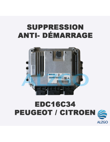 SUPPRESSION ANTI DEMARRAGE EDC16C34 PEUGEOT / CITROEN